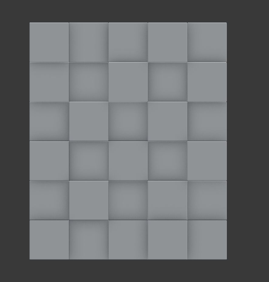 3D Modular 3D Feature Wall Panels Low-poly 3D model_15