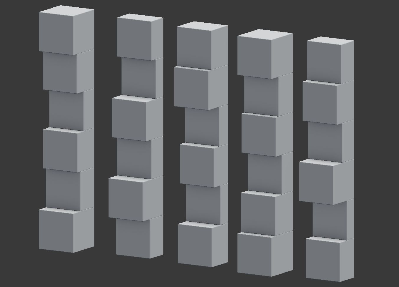 3D Modular 3D Feature Wall Panels Low-poly 3D model_8