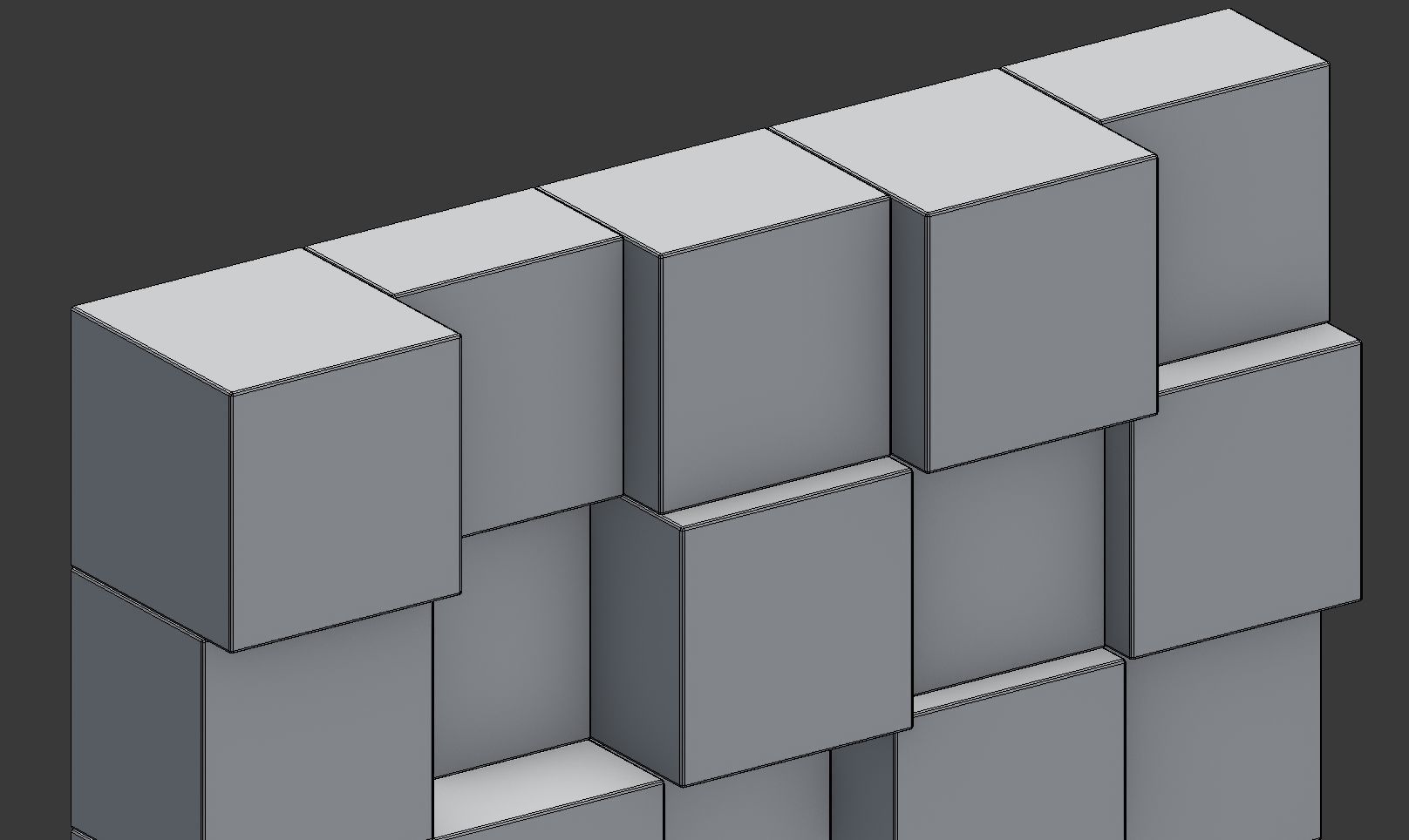 3D Modular 3D Feature Wall Panels Low-poly 3D model_10
