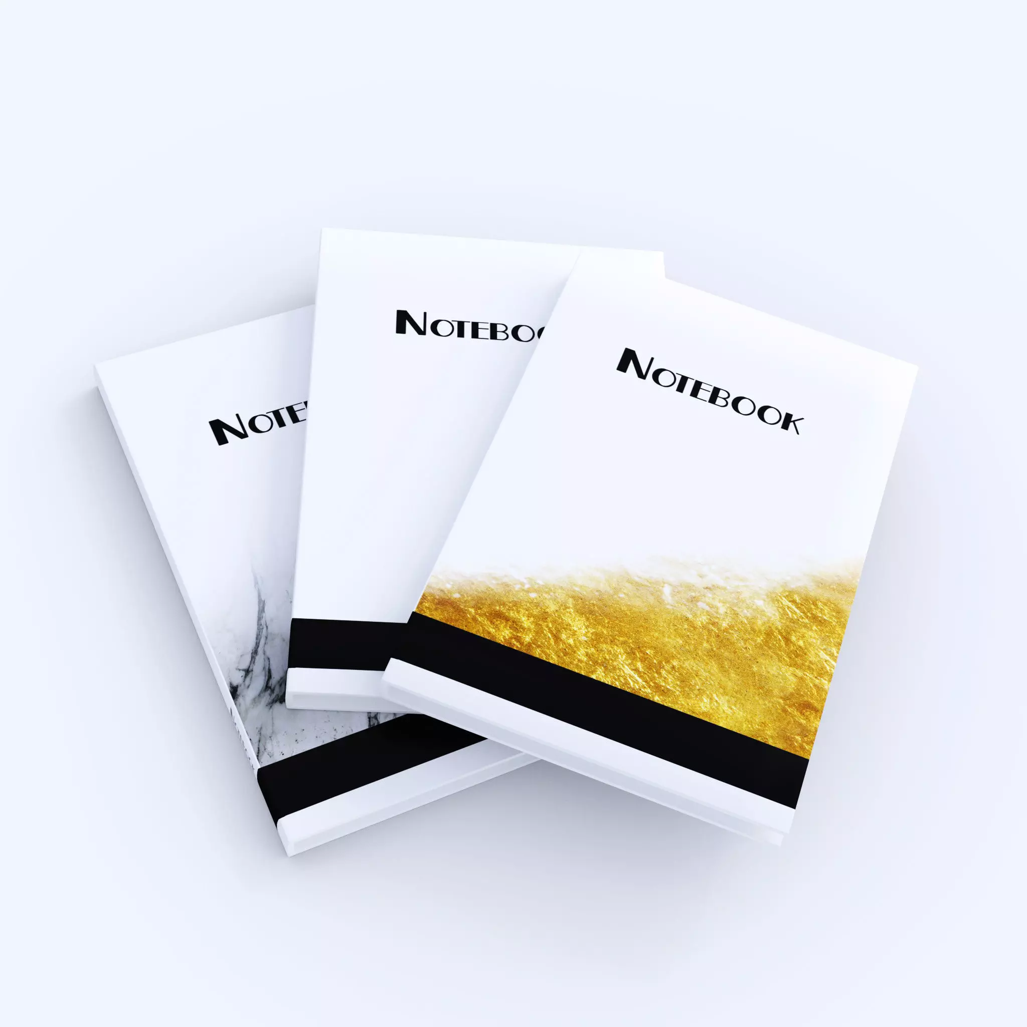 Notebook - Set of 3 Low-poly 3D model_0