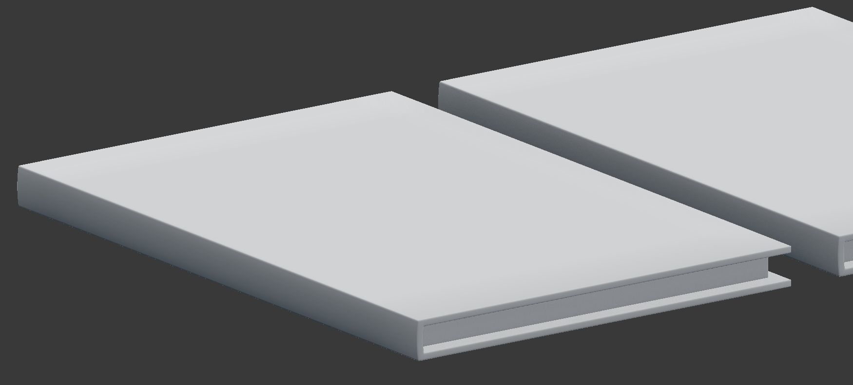 Notebook - Set of 3 Low-poly 3D model_7