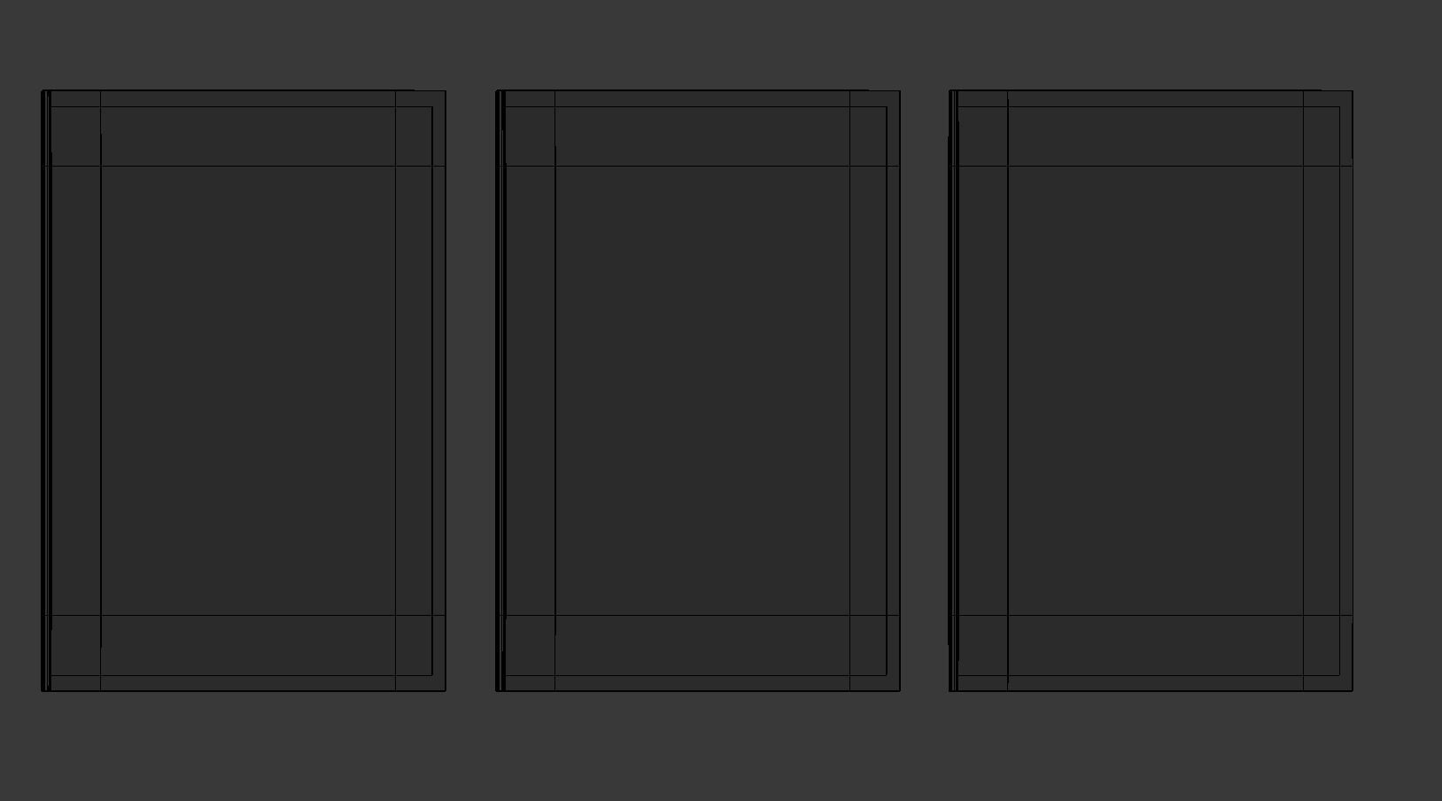 Notebook - Set of 3 Low-poly 3D model_10