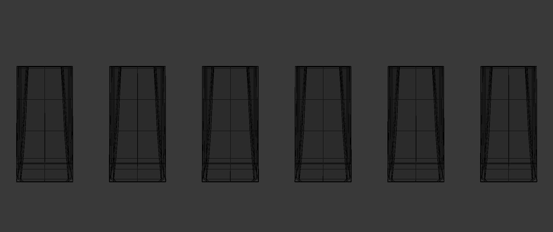 Candy Bag Pastel colored - Simple Paper Bag Low-poly 3D model_11