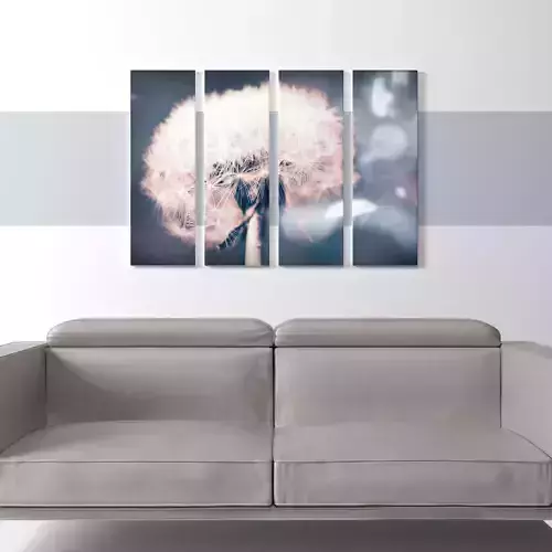Printed Canvas - Dandelion Flower