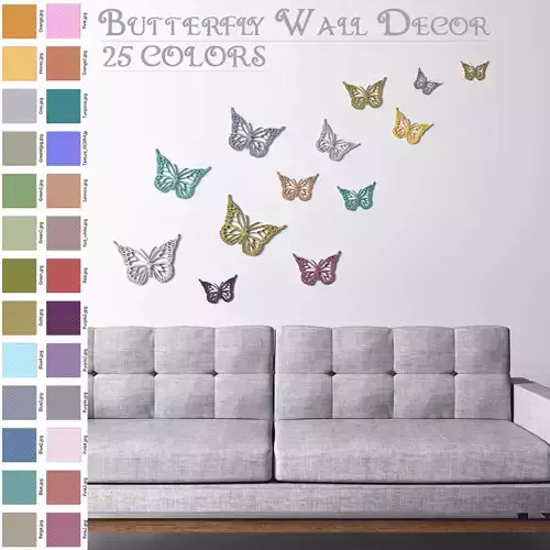 Butterfly Wall decoration - Wall art 3D model