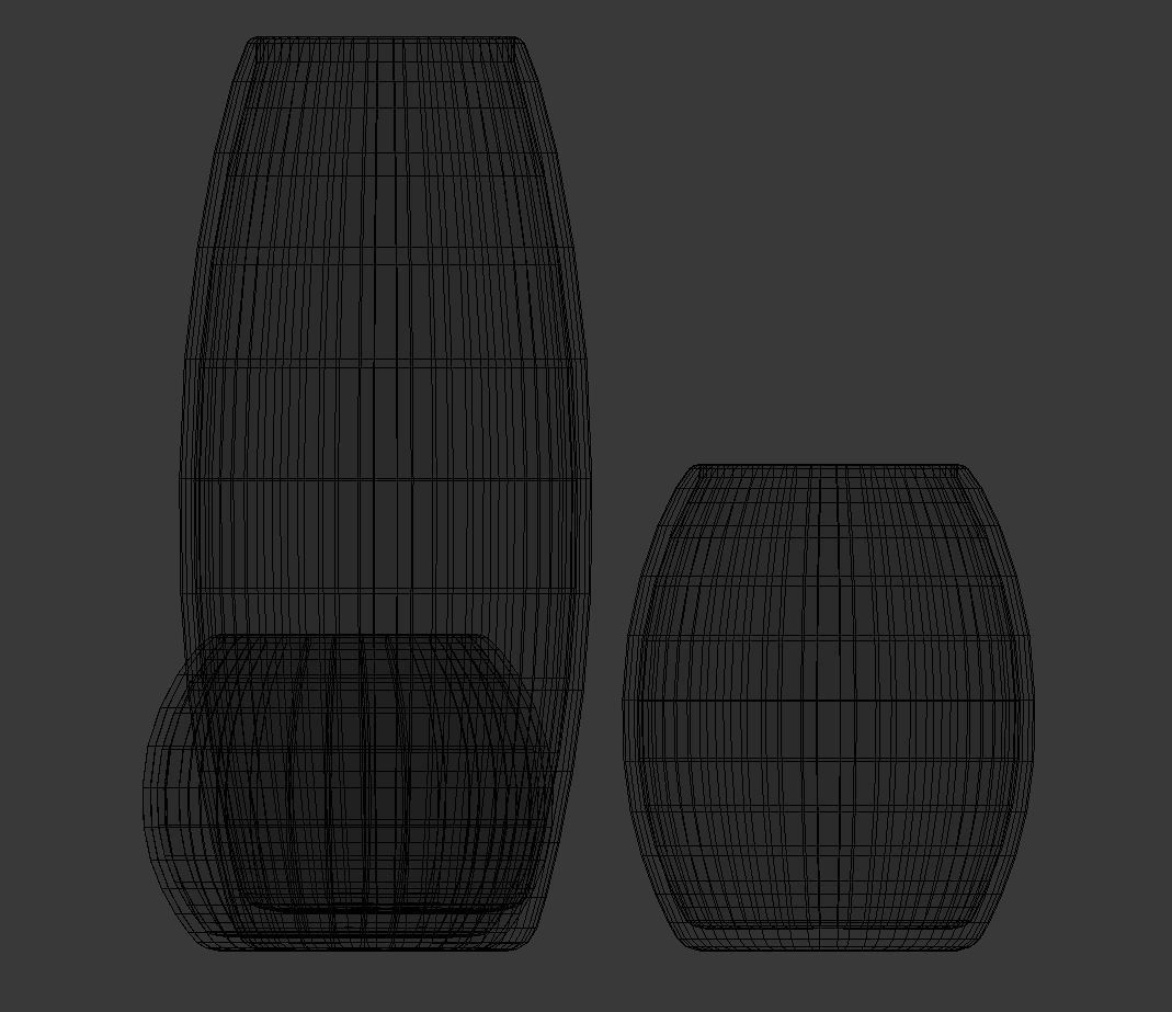Modern Decor Vase Set 3D model_6