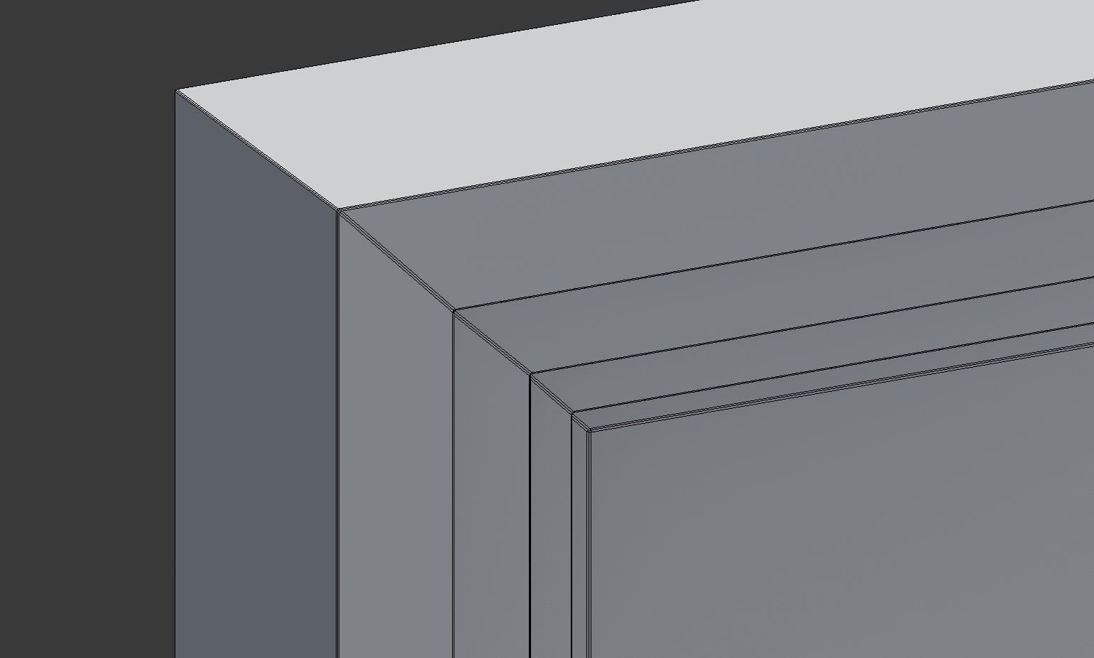 Modern Metal Glass Double Door 3D model_8