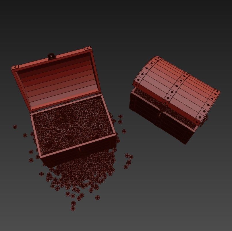 Chest Set 01 3D model_6