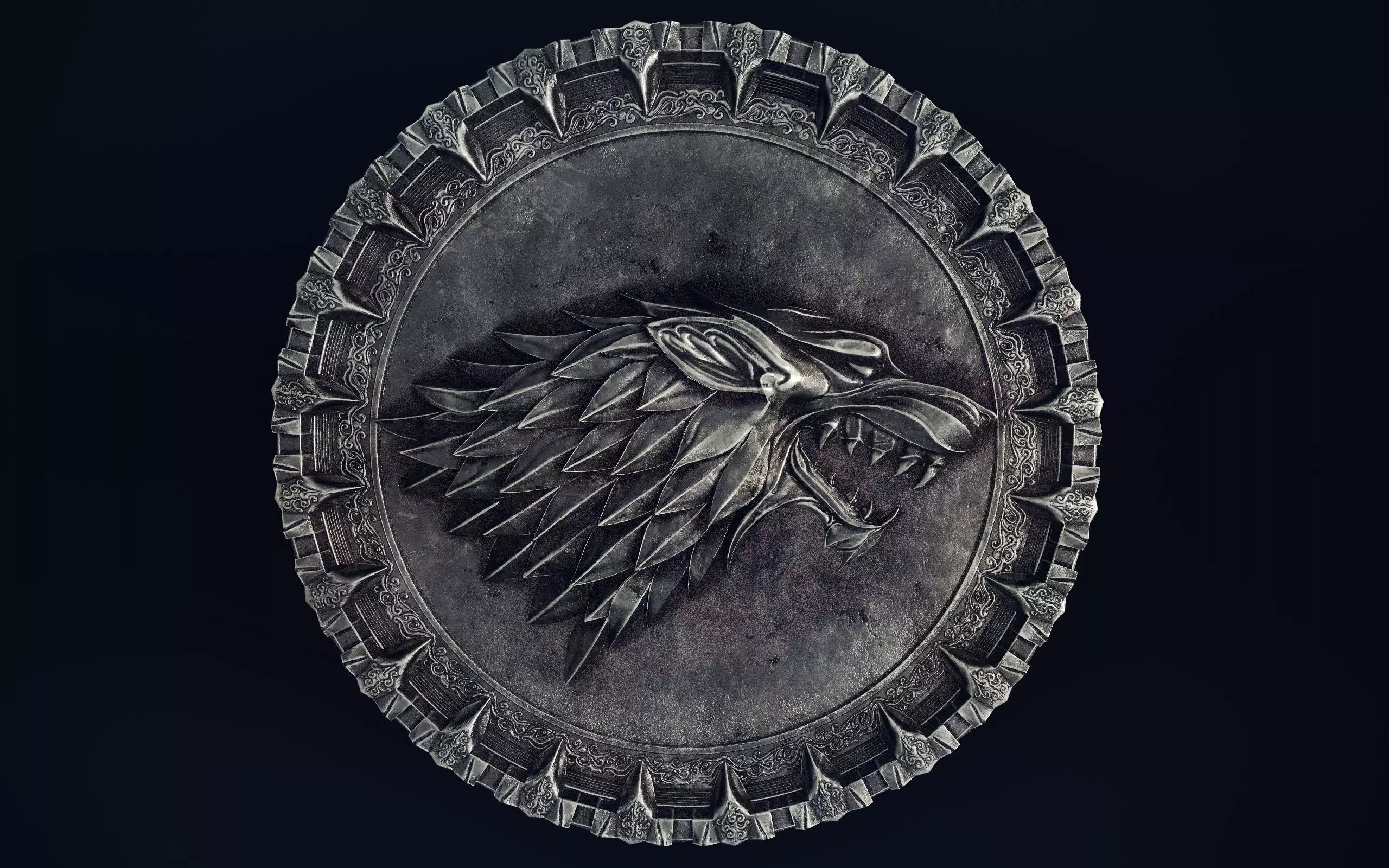 Stark medal with PBR textures Low-poly 3D model_0