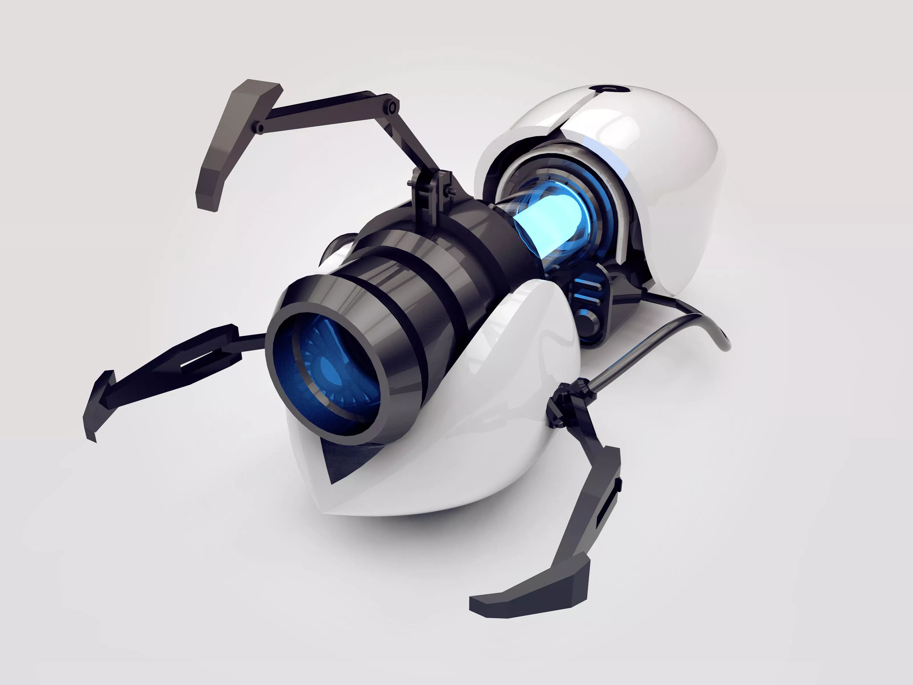 Portal gun 3D model_0