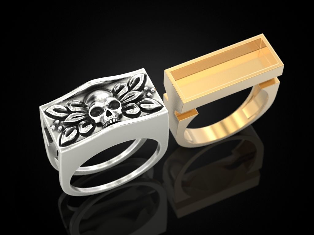 Secret Compartment ring 3D print model_6