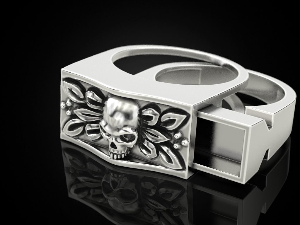 Secret Compartment ring 3D print model_13