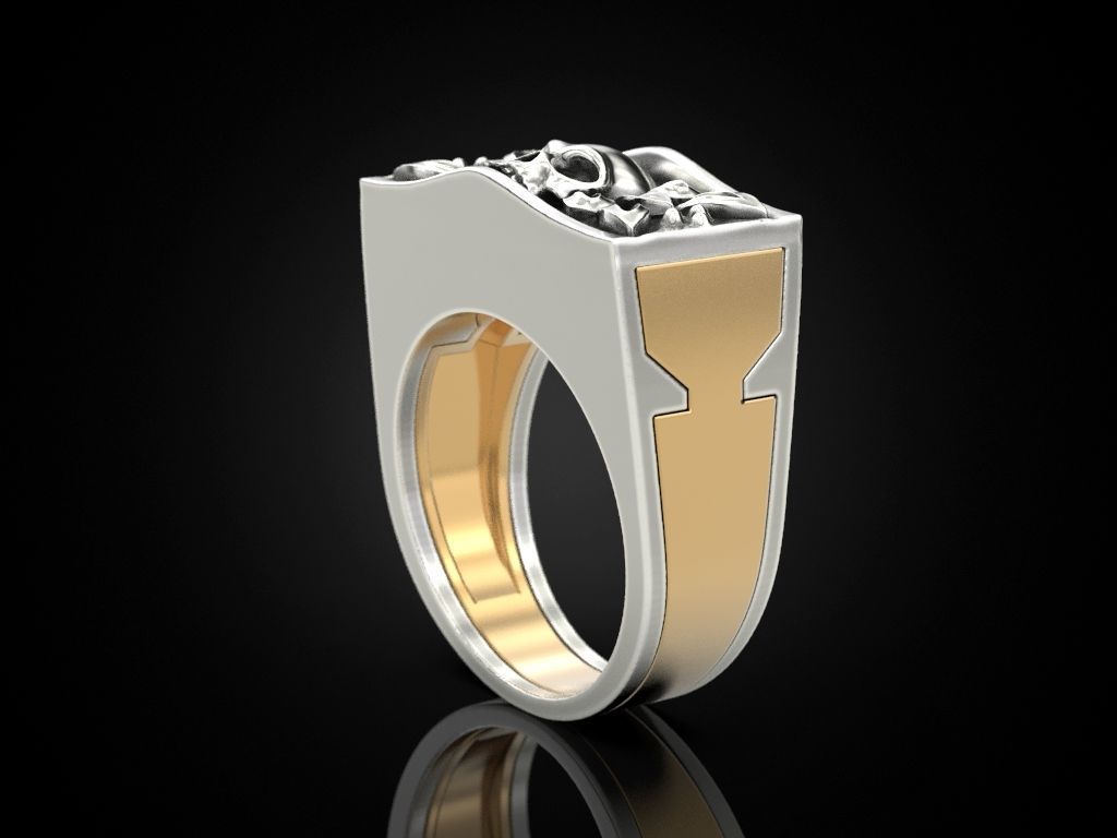 Secret Compartment ring 3D print model_7