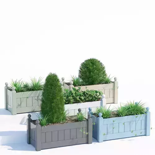 Timber trough planter