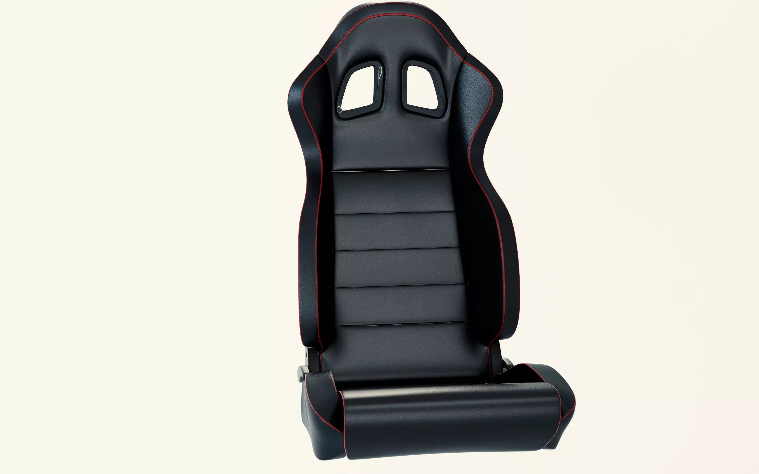 Car racing seat 3D model_0