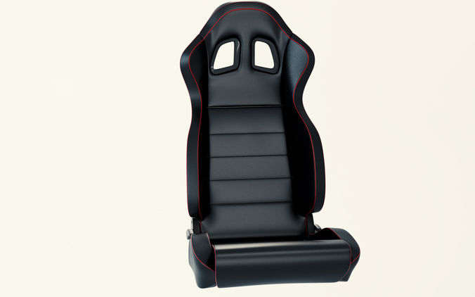 Car racing seat 3D model