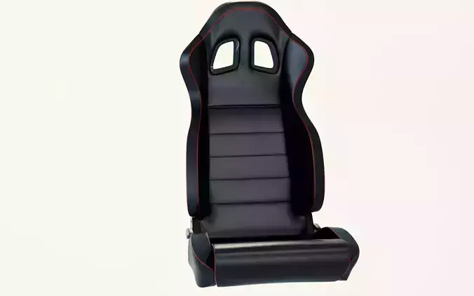 Car racing seat 3D model