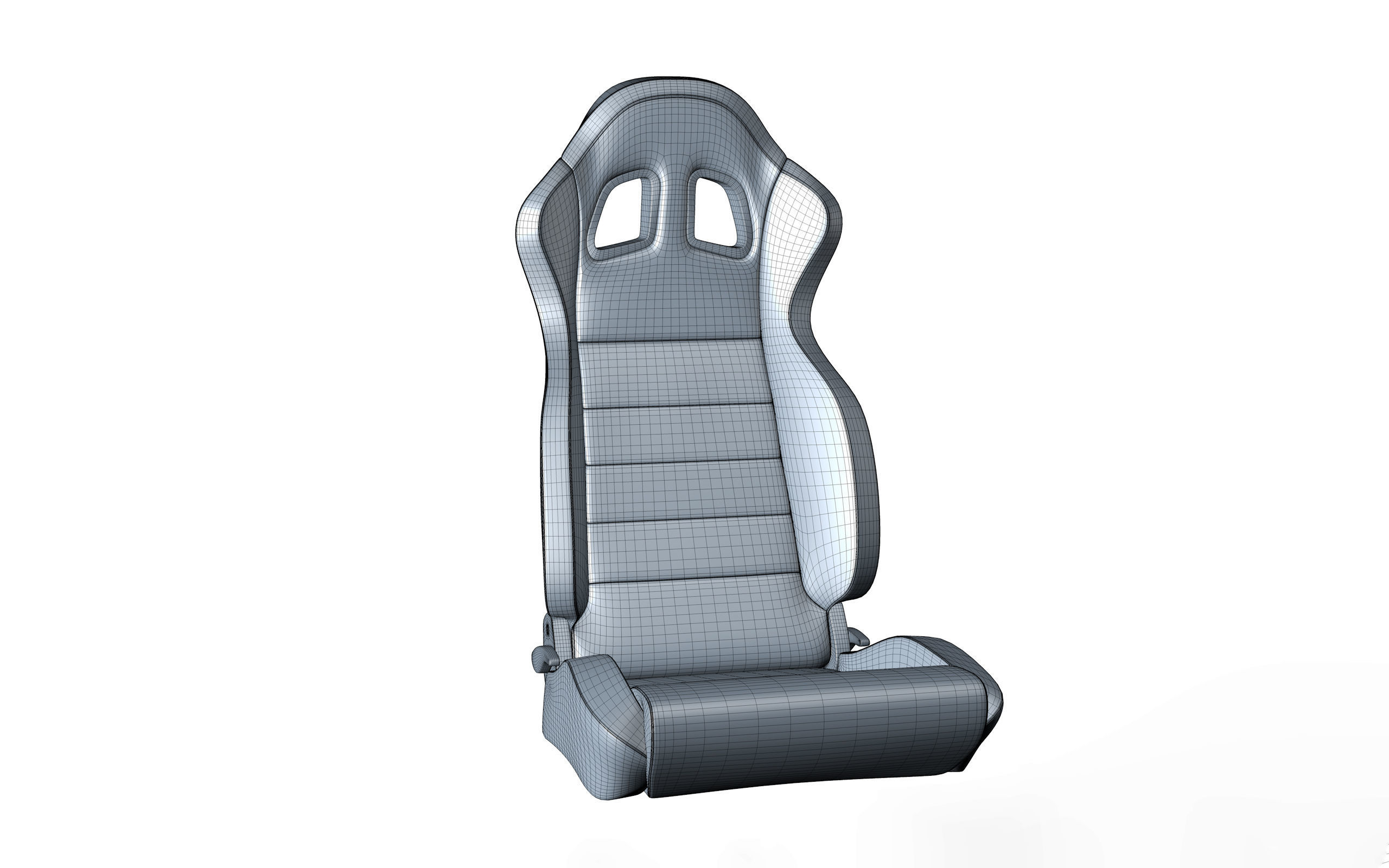 Car racing seat 3D model_5