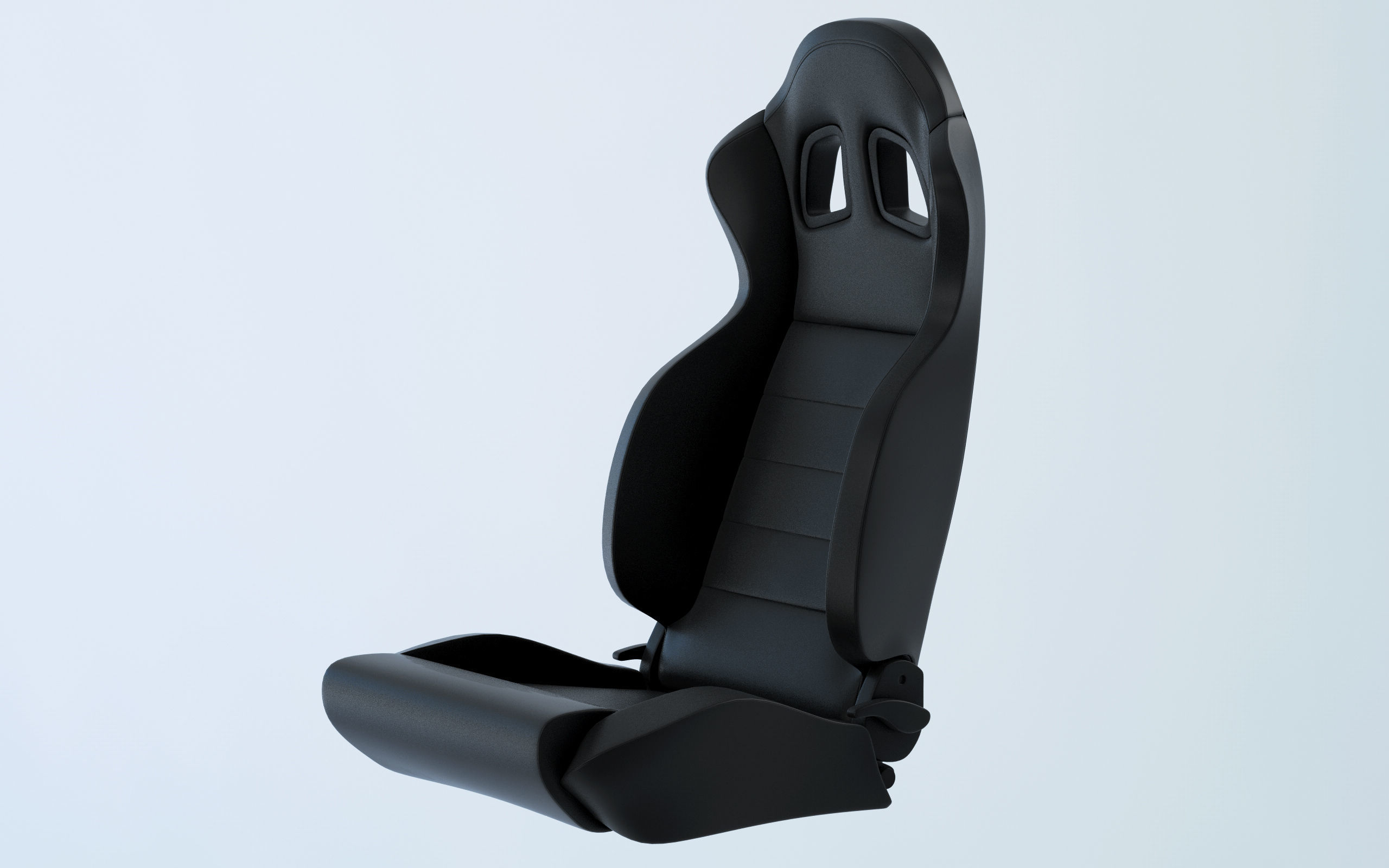 Car racing seat 3D model_2