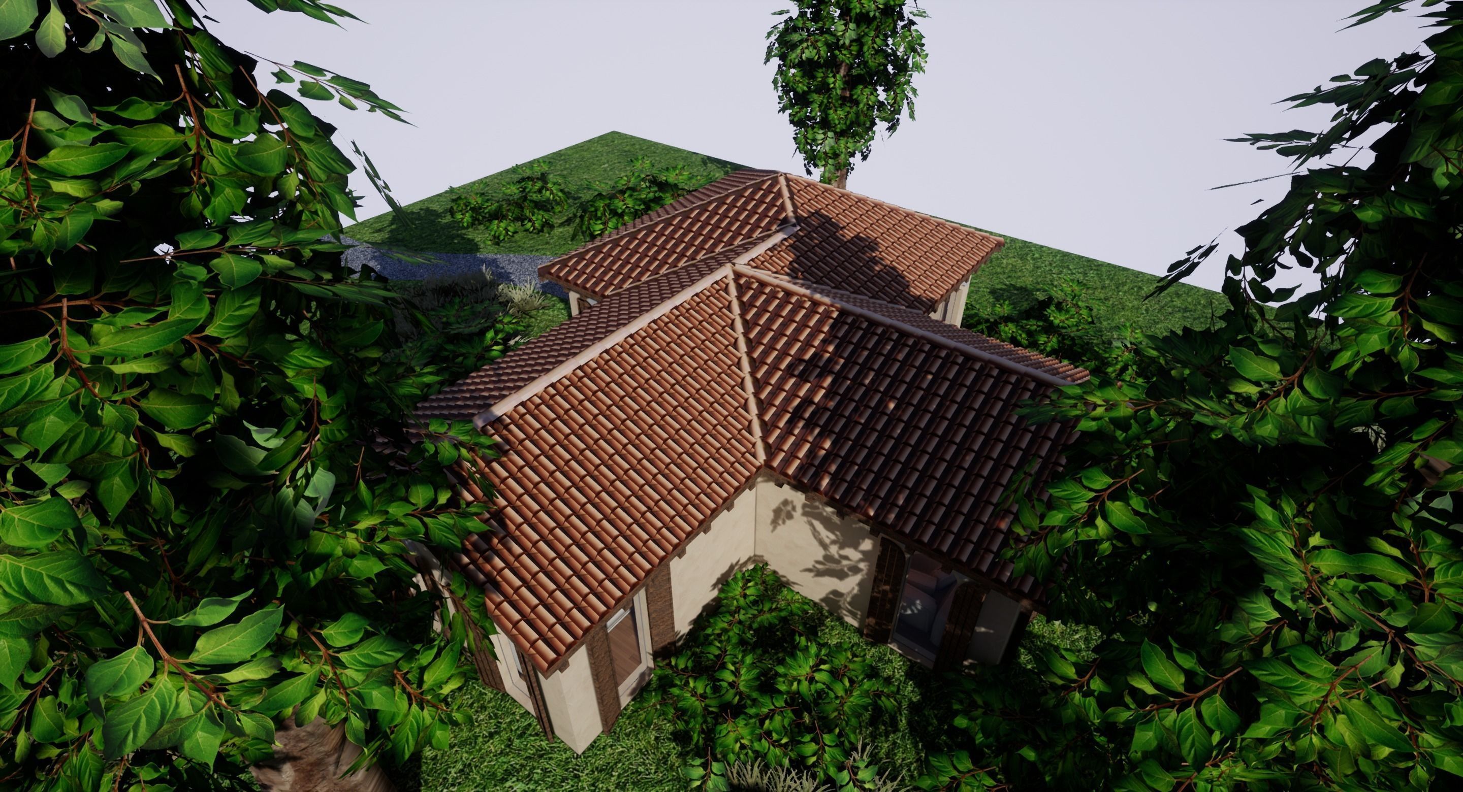 SHC Spanish Modern House 1 Low-poly 3D model_13