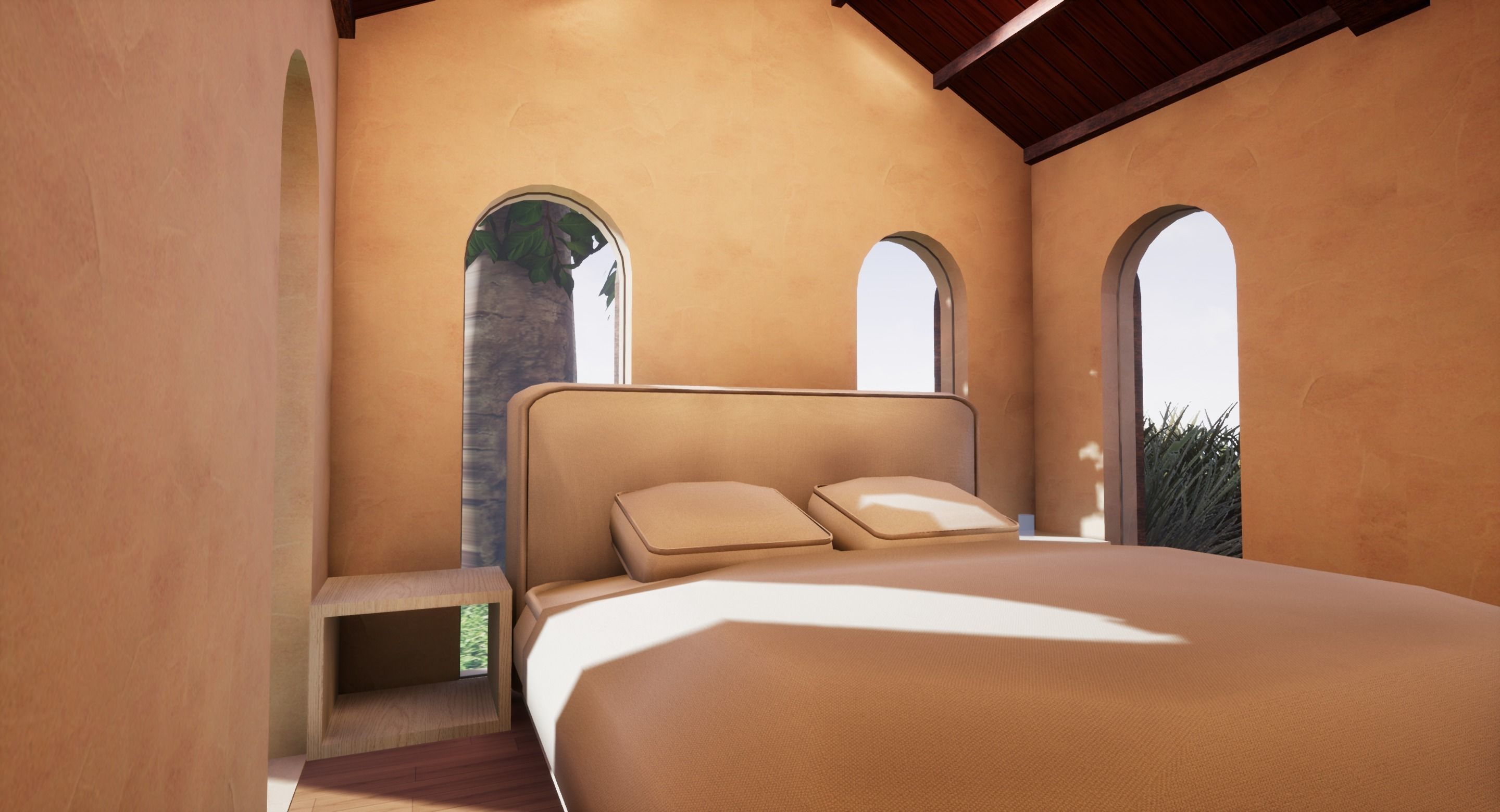 SHC Spanish Modern House 1 Low-poly 3D model_25