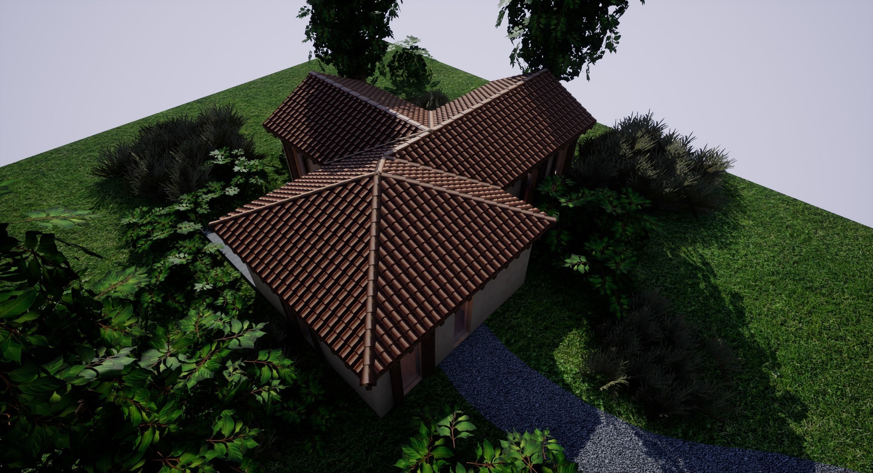 SHC Spanish Modern House 1 Low-poly 3D model_15