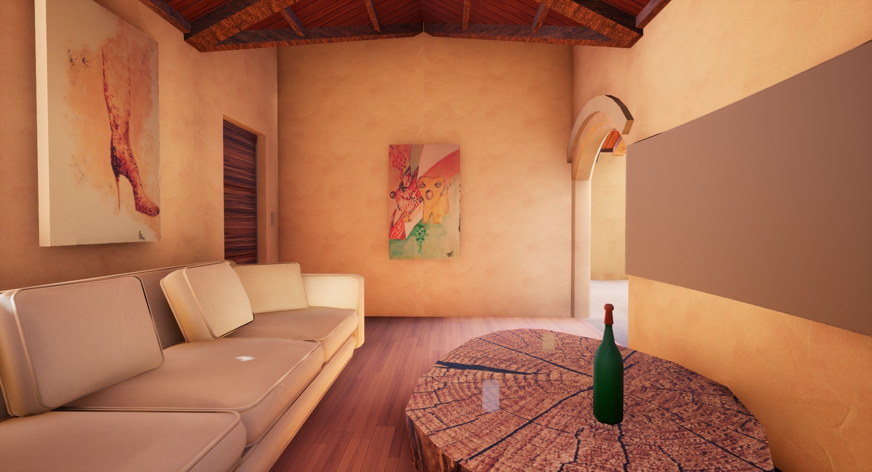 SHC Spanish Modern House 1 Low-poly 3D model_18