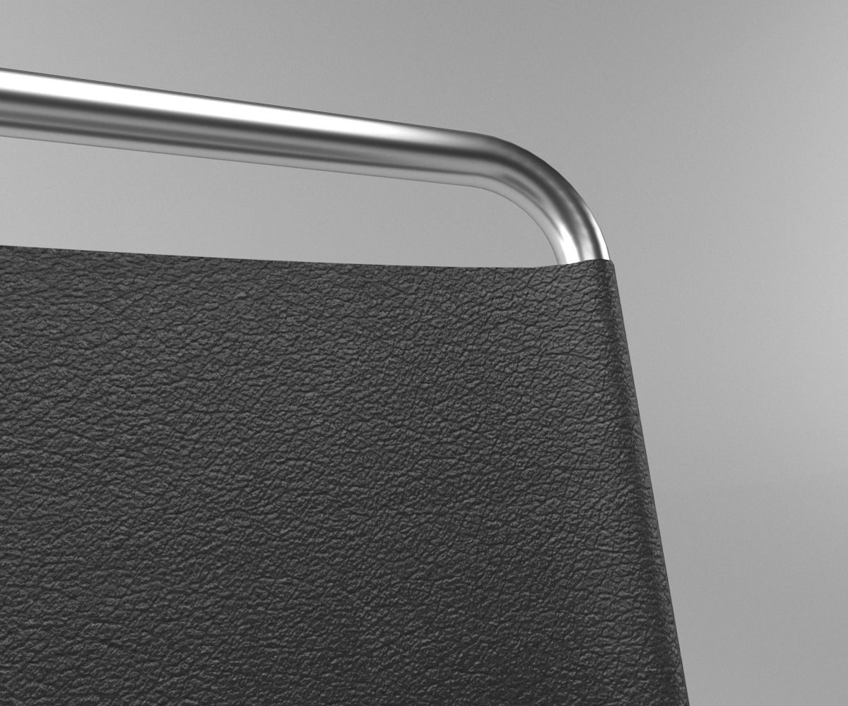 Chair modern Low-poly 3D model_2