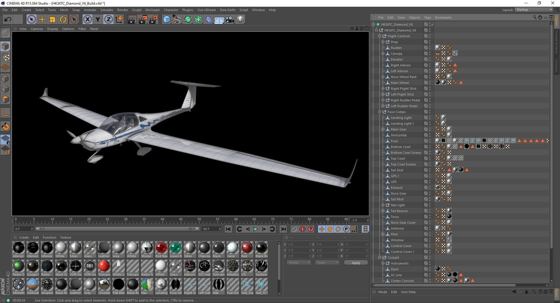 HK36 TC115 Diamond Airplane 3D model_15