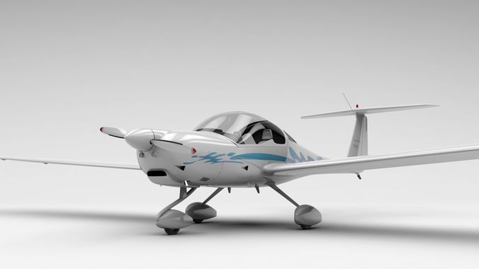 HK36 TC115 Diamond Airplane 3D model