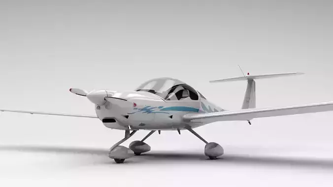 HK36 TC115 Diamond Airplane 3D model