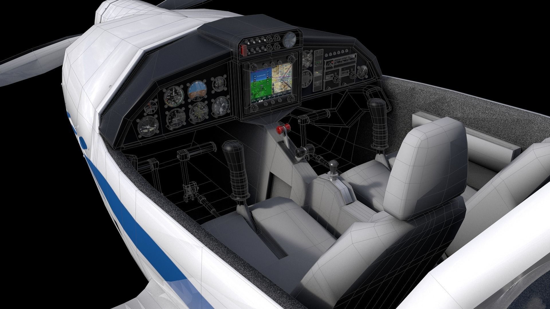 HK36 TC115 Diamond Airplane 3D model_10