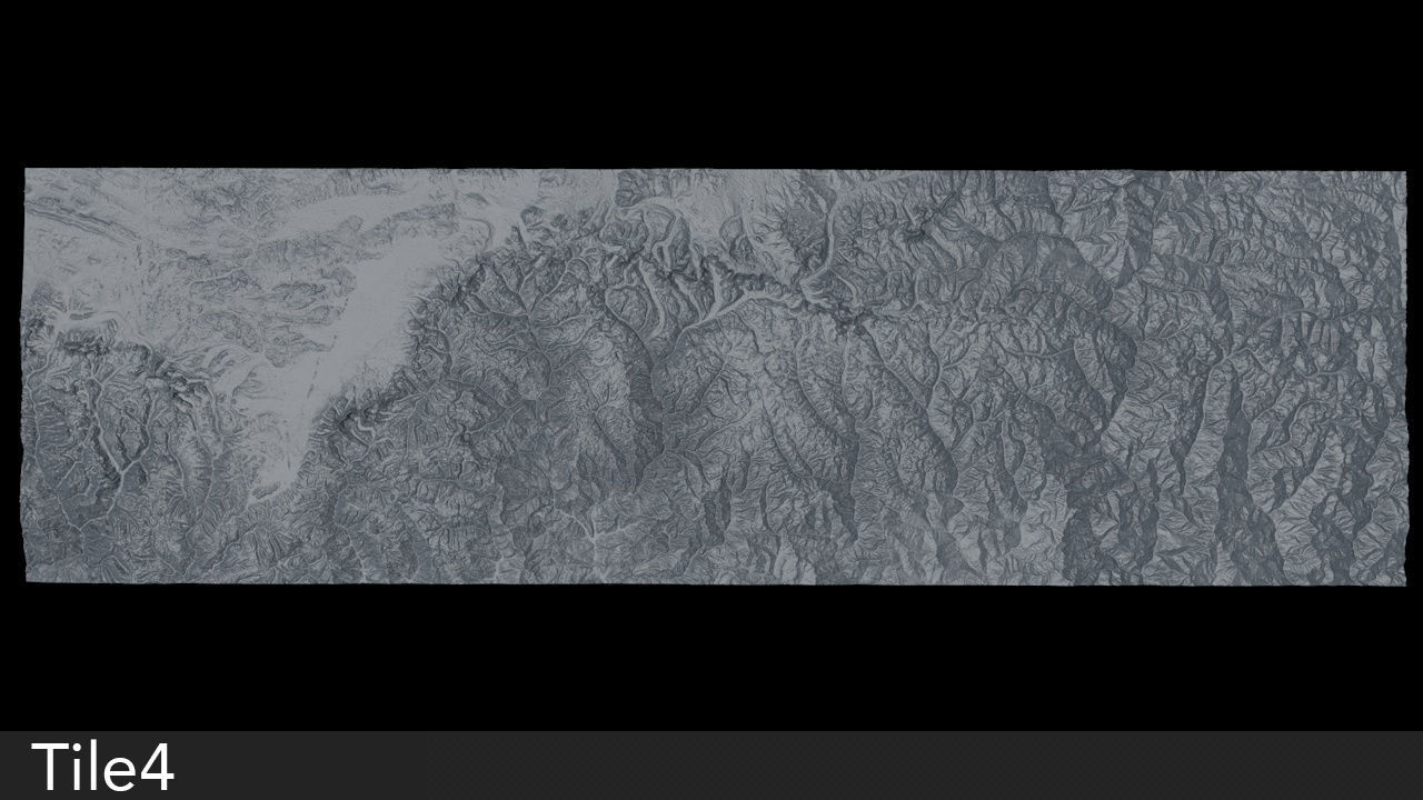 Himalaya Mountains Mount Everest Area Untextured 3D model_8