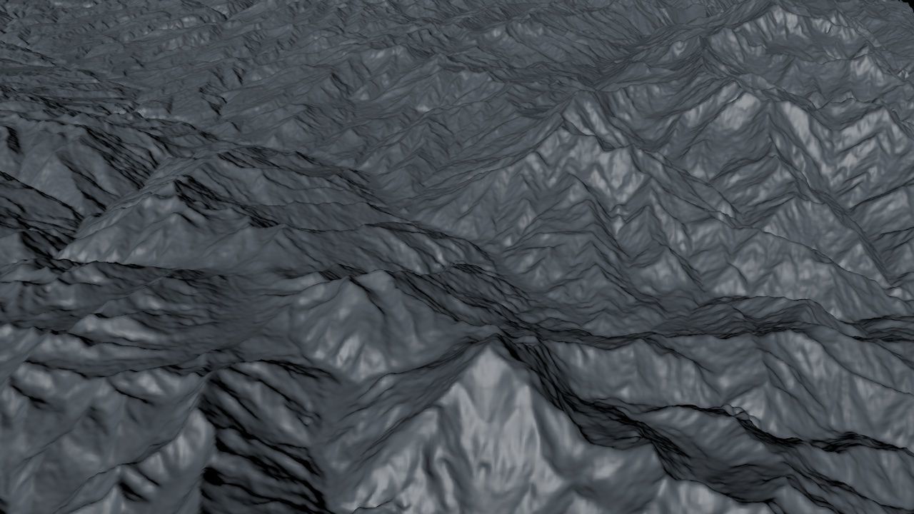 Himalaya Mountains Mount Everest Area Untextured 3D model_1