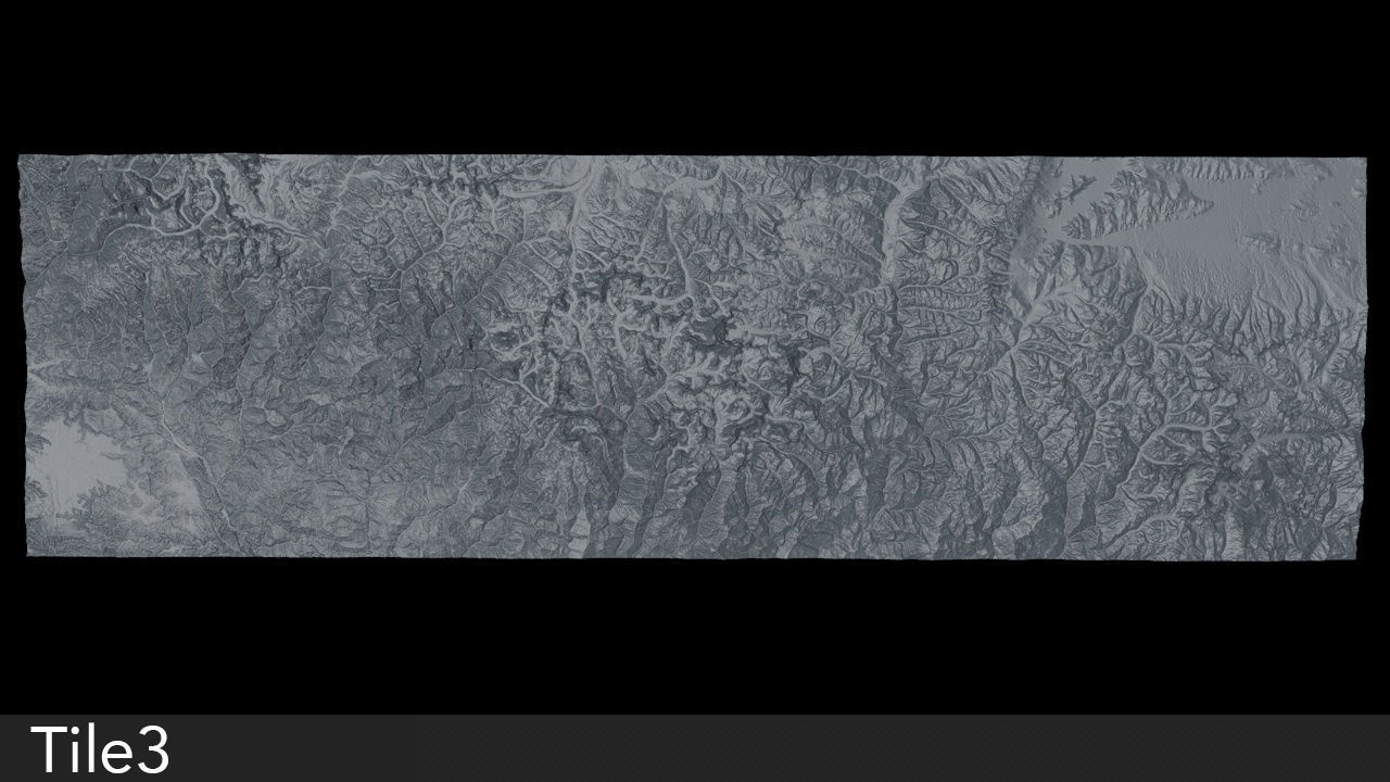 Himalaya Mountains Mount Everest Area Untextured 3D model_10