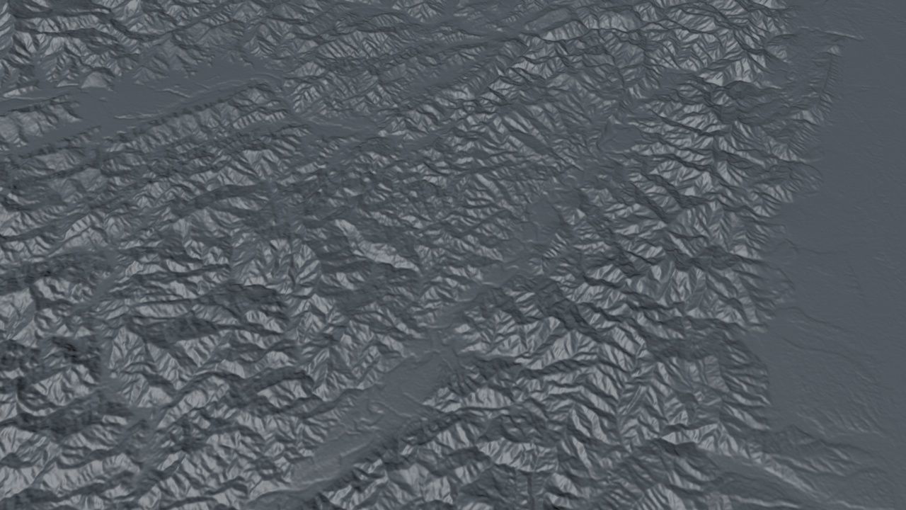 Himalaya Mountains Mount Everest Area Untextured 3D model_3