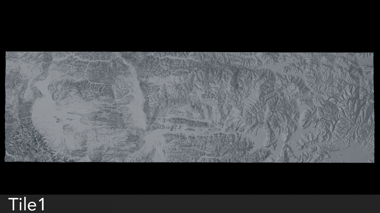 Himalaya Mountains Mount Everest Area Untextured 3D model_7