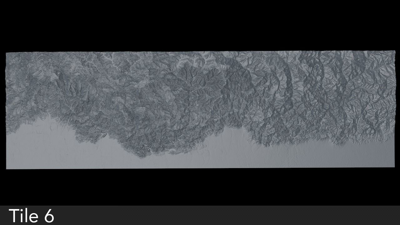 Himalaya Mountains Mount Everest Area Untextured 3D model_12