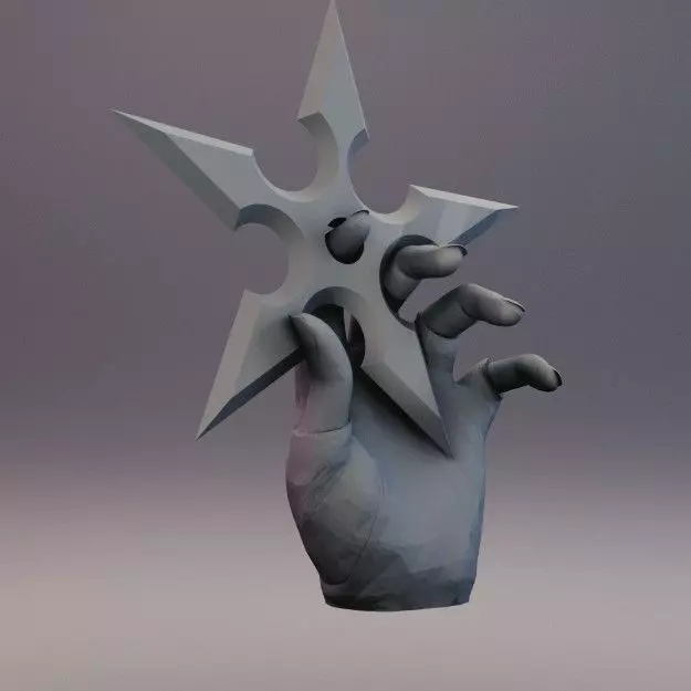 Snap on Hands for Sexy Anime Ninja Free 3D print model_0