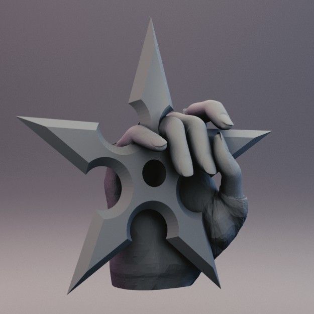 Snap on Hands for Sexy Anime Ninja Free 3D print model_2