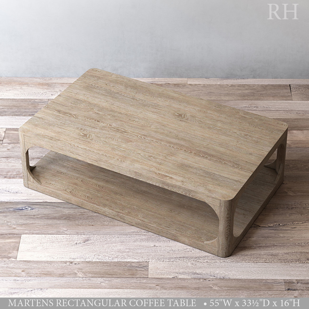 RH MARTENS RECTANGULAR COFFEE TABLE 3D model_1