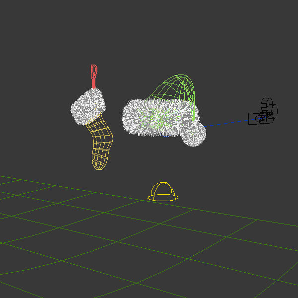 Christmas hat and sox 3D model_3