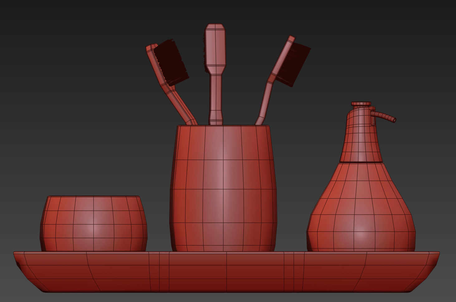 RH MERCANTILE DOUBLE VANITY SINK 3D model_10