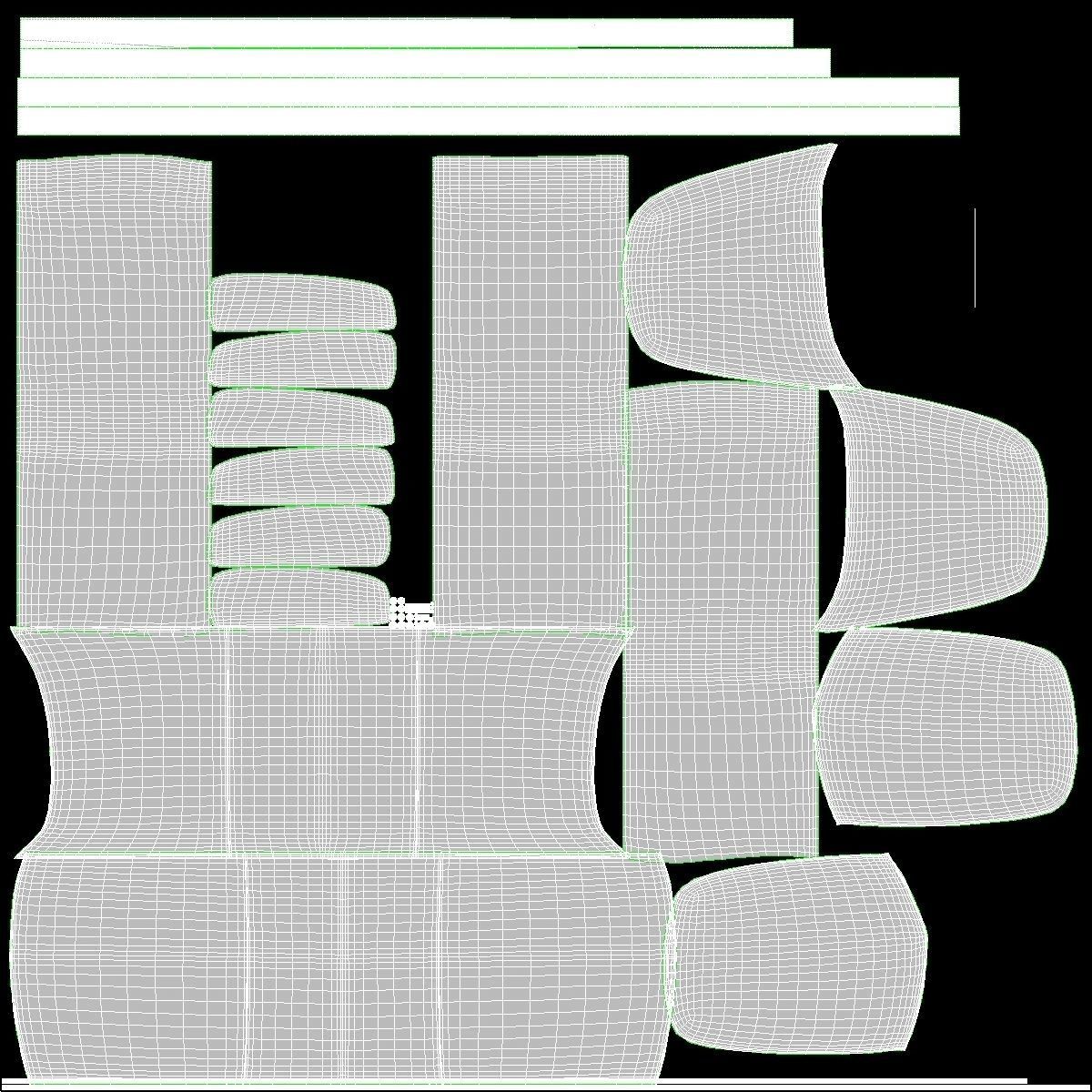 Chandigarh Sofa by moroso Low-poly 3D model_10