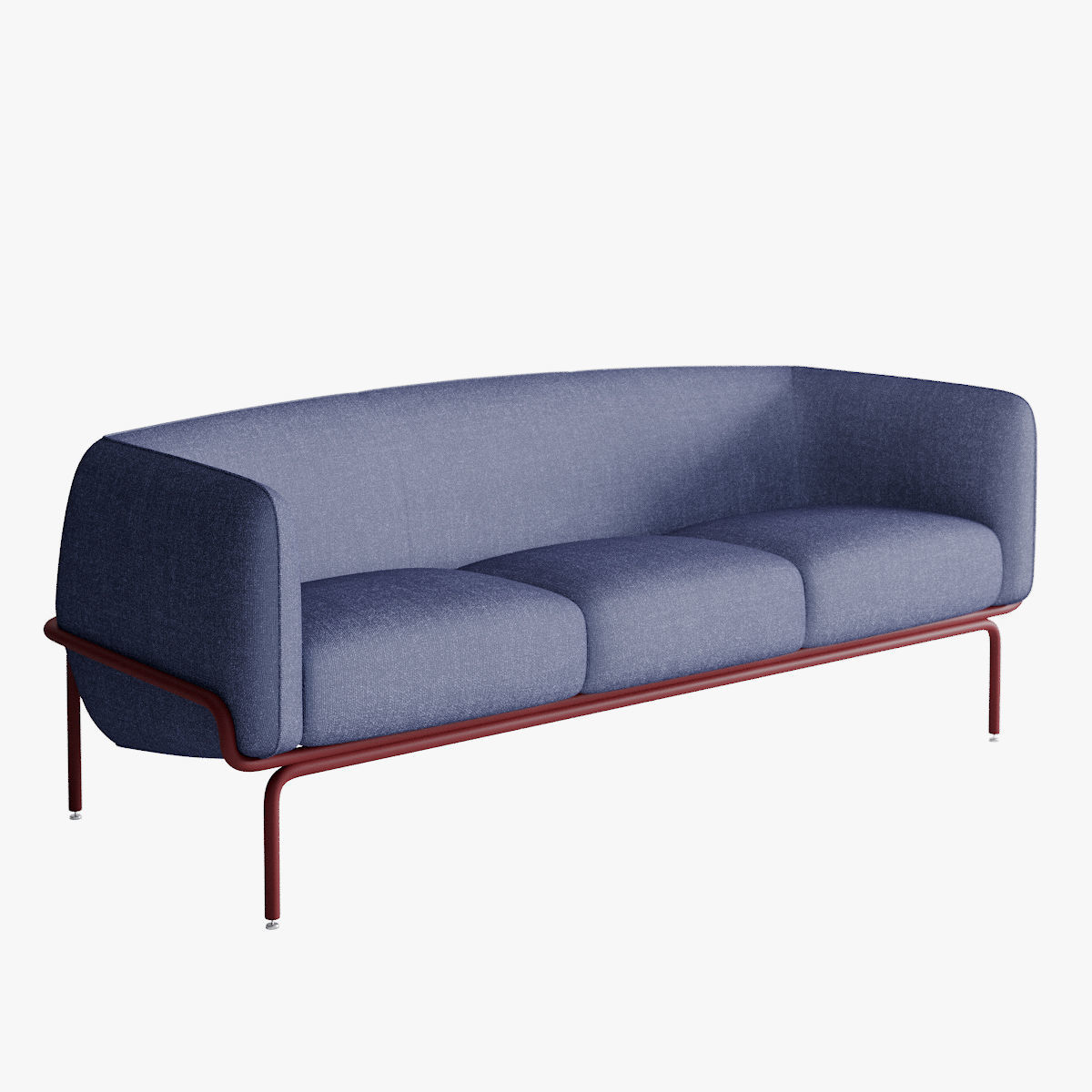 Chandigarh Sofa by moroso Low-poly 3D model_3