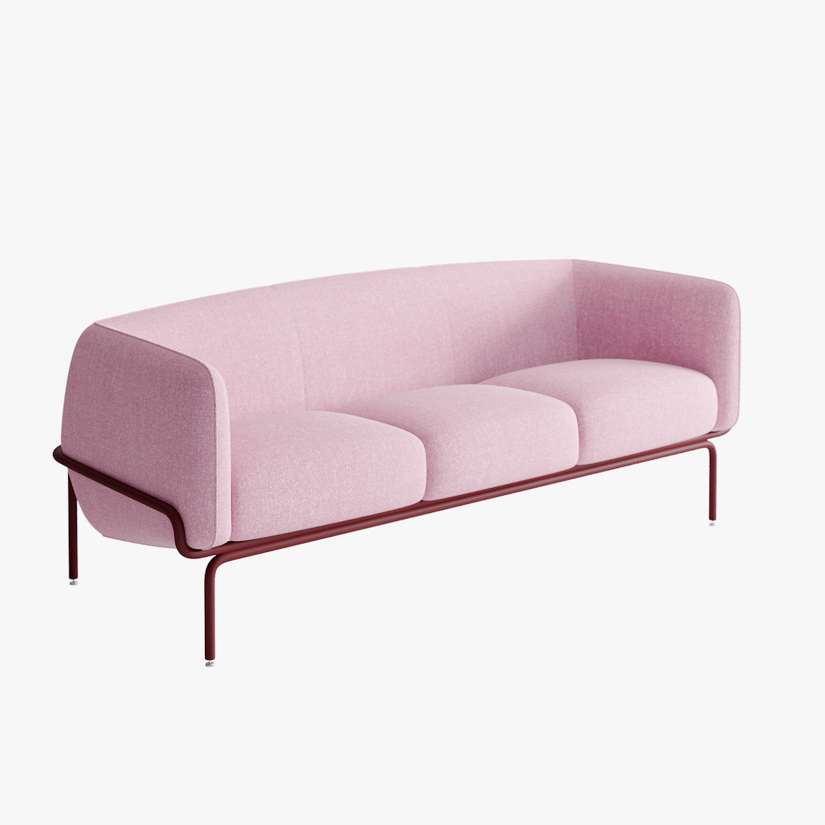 Chandigarh Sofa by moroso Low-poly 3D model_1