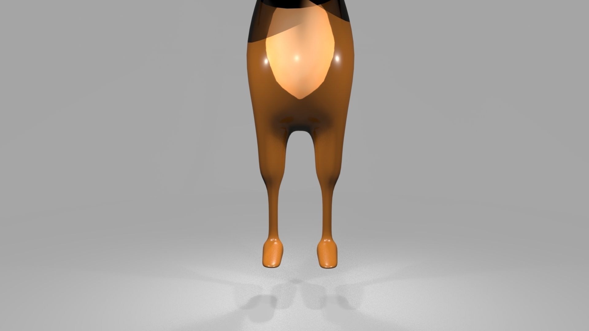 Cartoon Mouse Low-poly 3D model_4