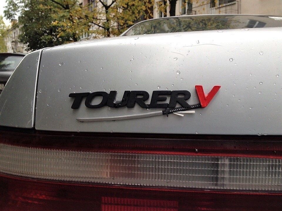 Tourer V label 3D print model_9