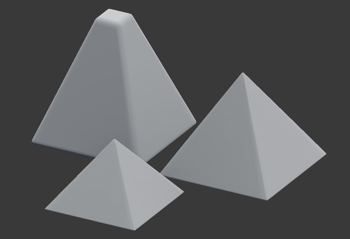 Miniature Pyramid Decoration Low-poly 3D model_7