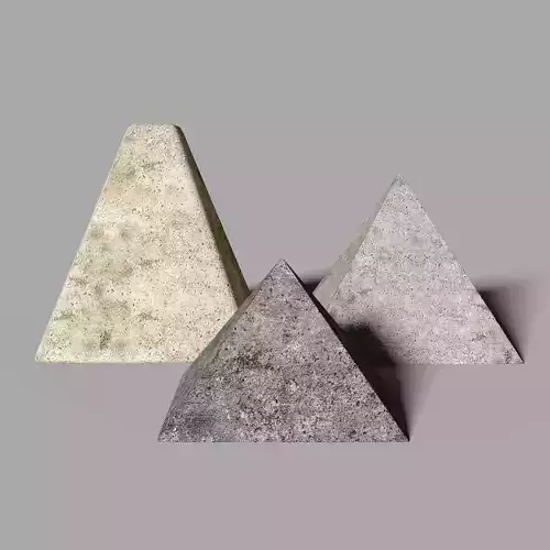Miniature Pyramid Decoration Low-poly 3D model